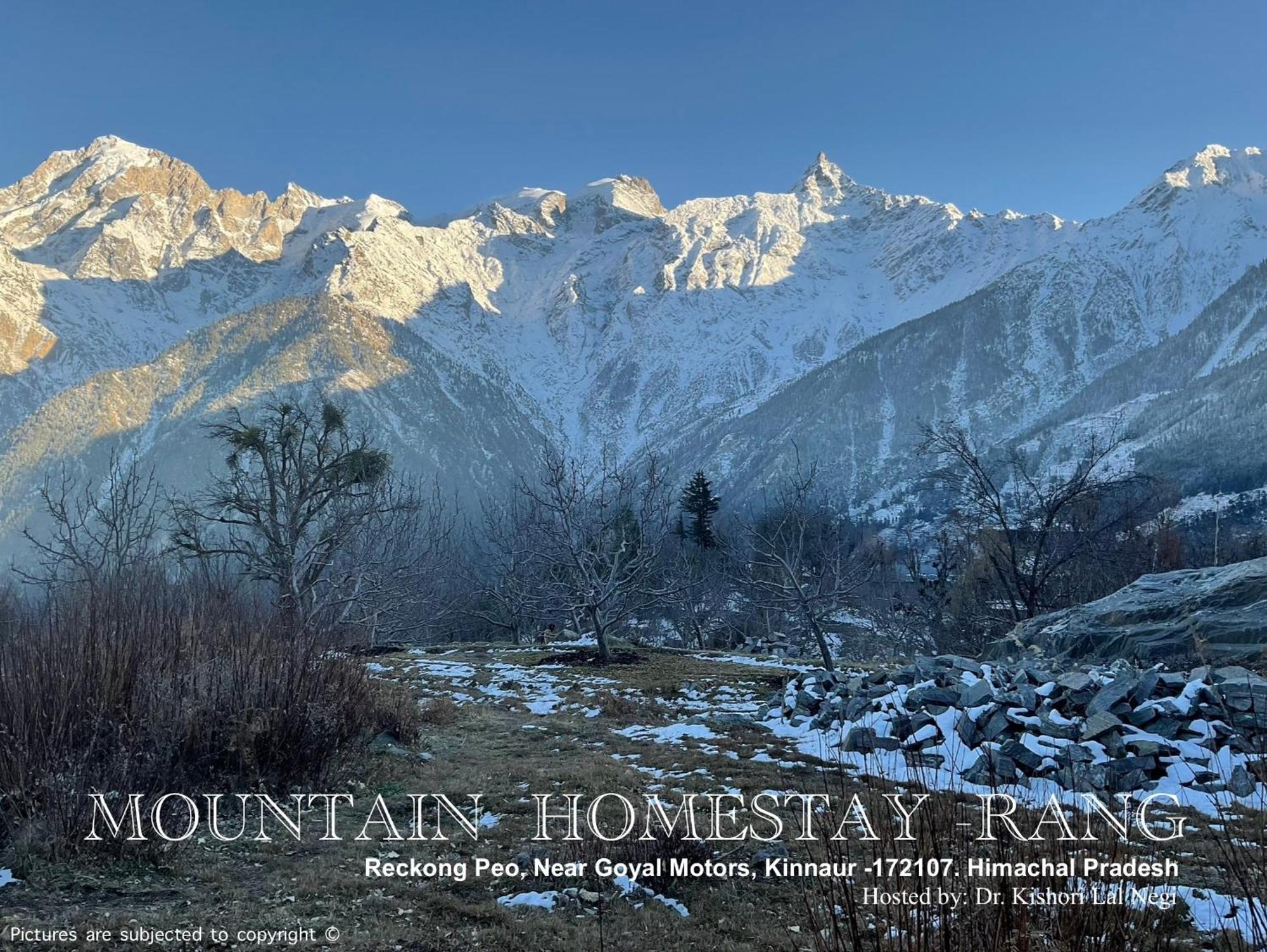 Mountain Home Stay -Rang, At Reckong Peo - Kalpa, Near Goyal Motors, Way To Petrol Pump At Itbp Quarters المظهر الخارجي الصورة